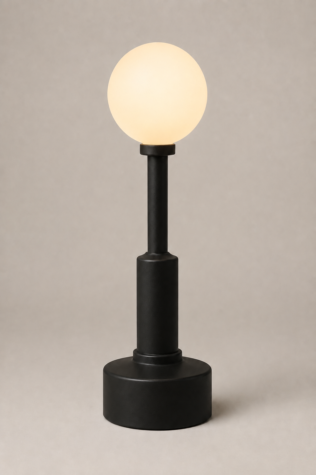 Archie Matte Ebony portable light, Call Me Anthony design.