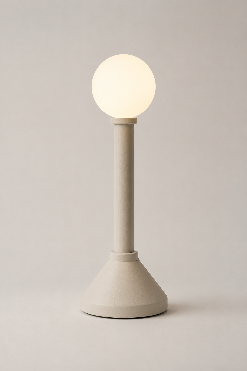Polli Matte Ivory portable light, Call Me Anthony design.