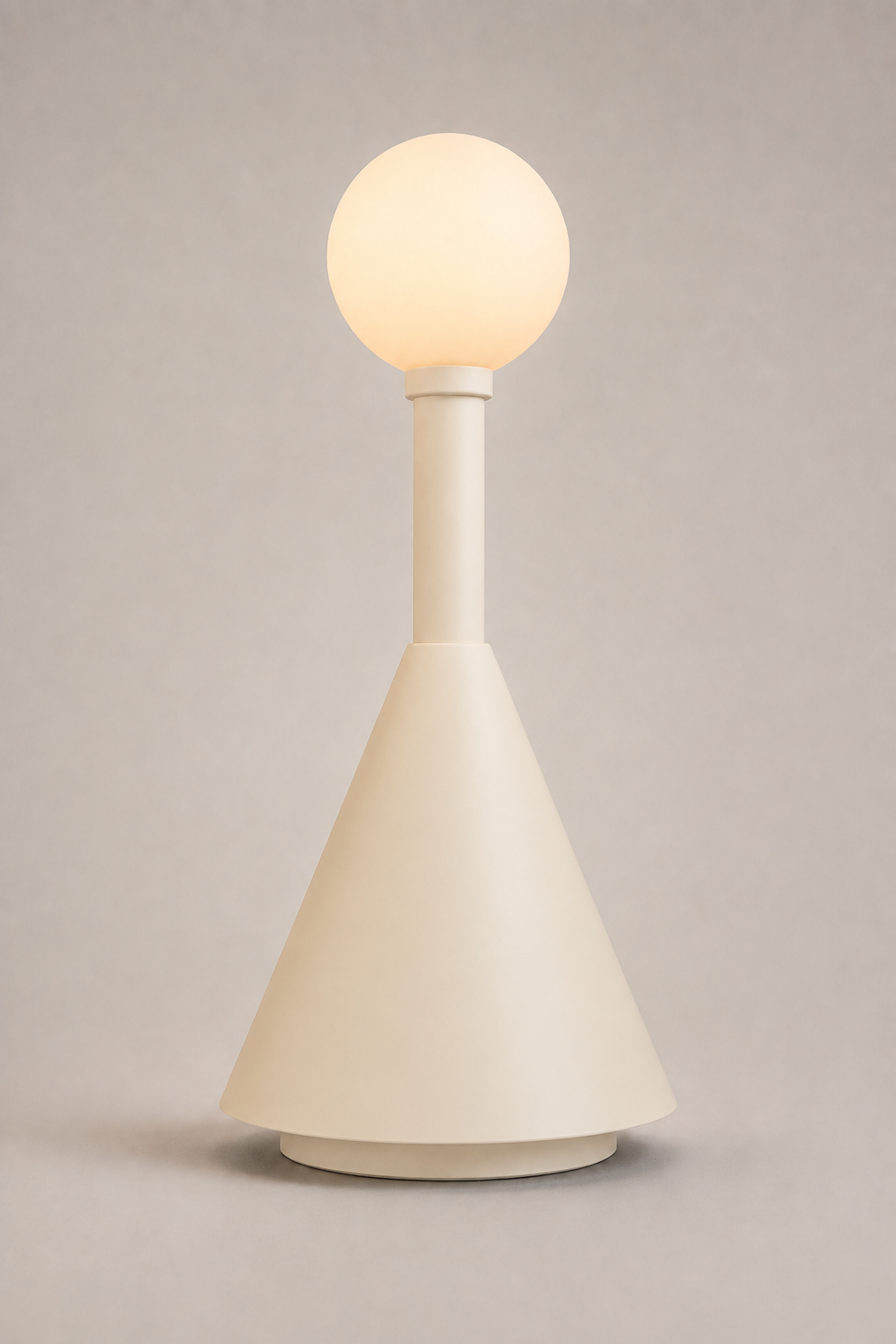 Poppi Longneck Matte Ivory portable light, Call Me Anthony design.