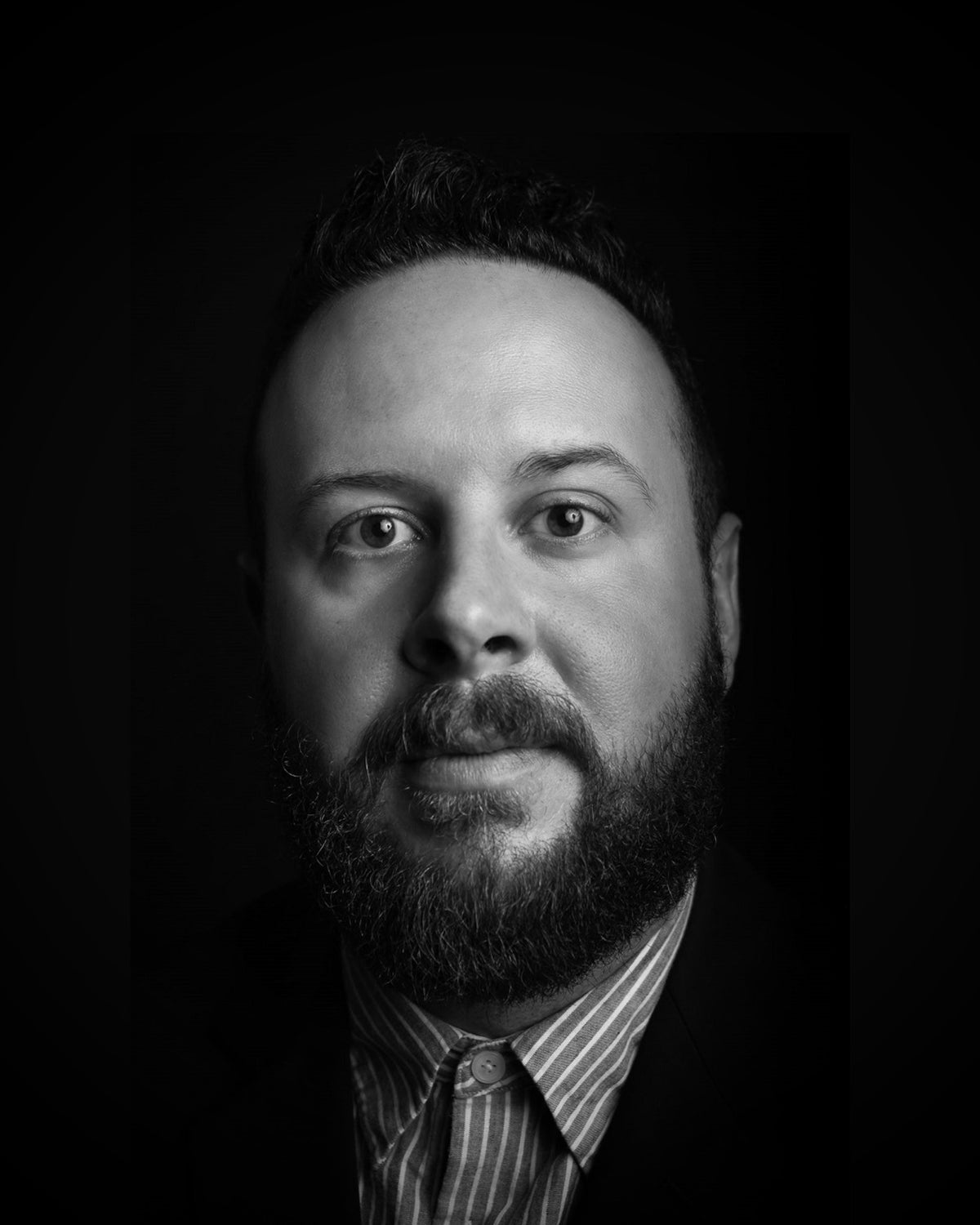 Black-and-white portrait of Anthony Di Domenico, founder of Call Me Anthony.