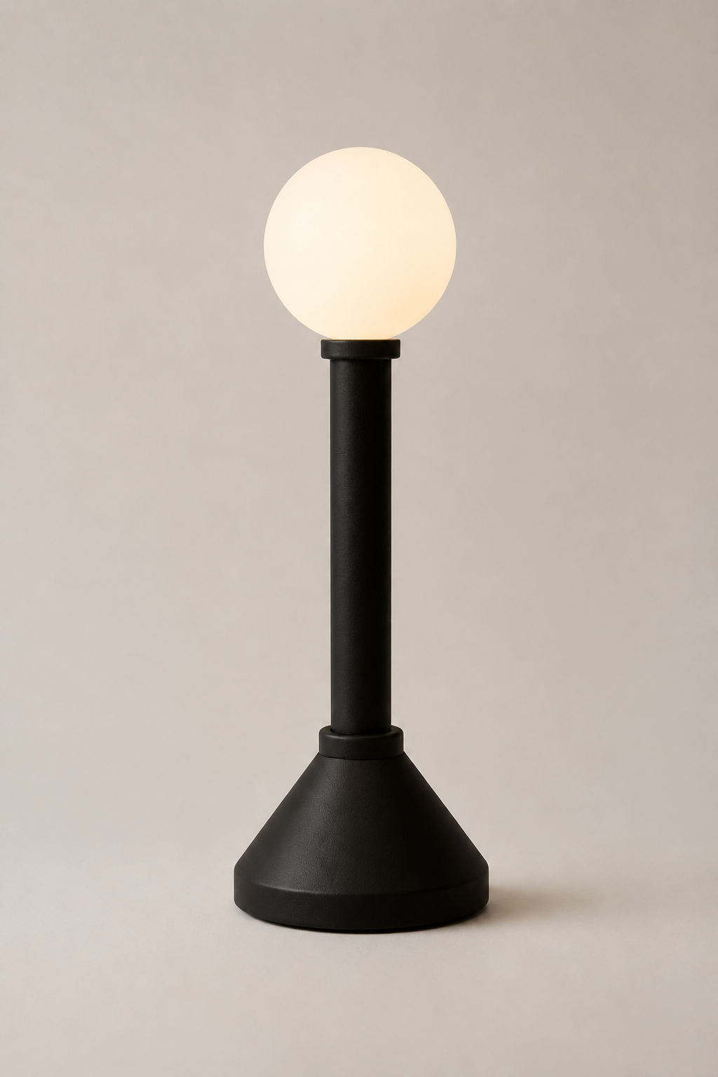 Polli Matte Ebony portable light, Call Me Anthony design.