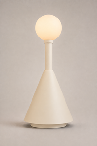 Poppi Longneck Matte Ivory portable light, Call Me Anthony design.