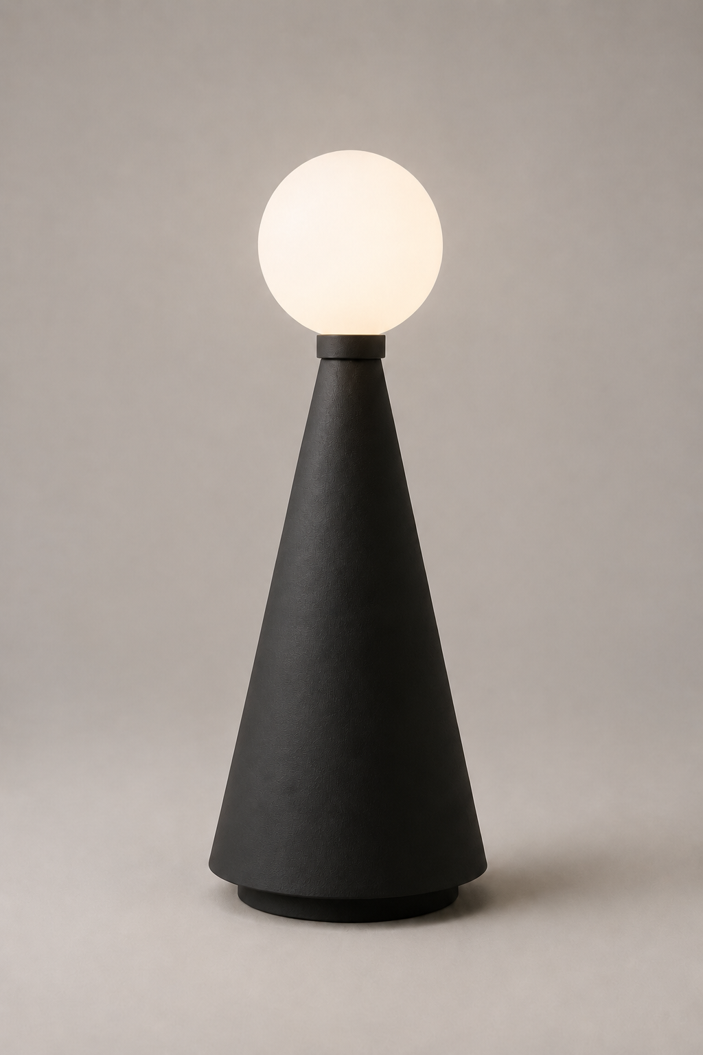 Poppi Matte Ebony portable light, Call Me Anthony design.