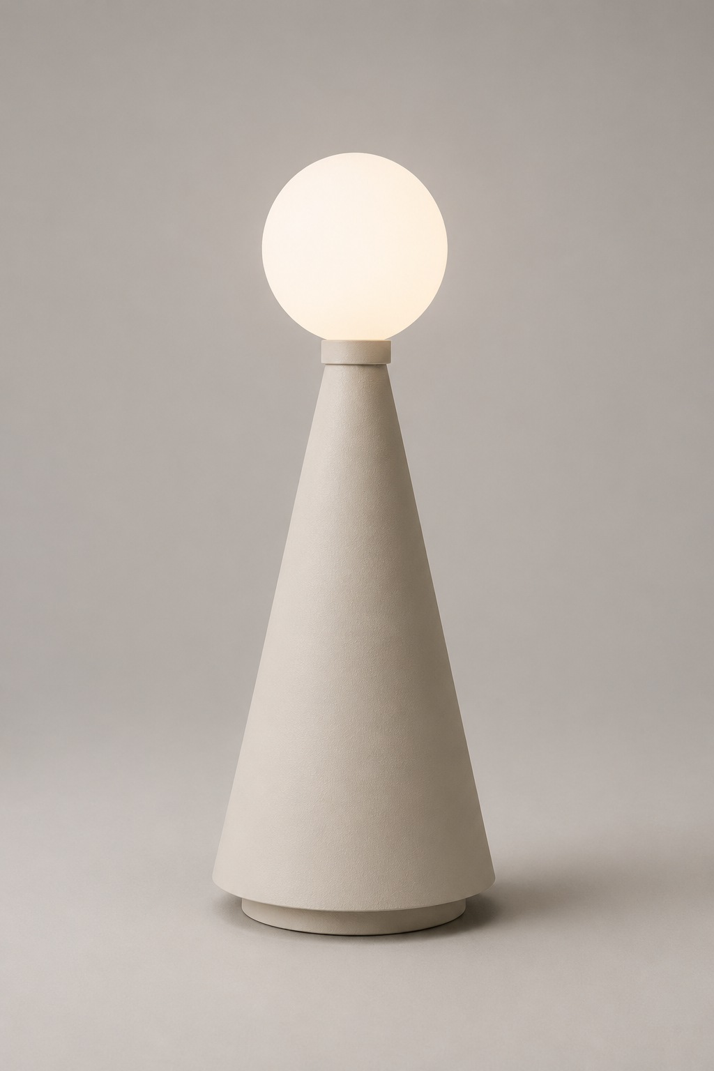 Poppi Matte Ivory portable light, Call Me Anthony design.